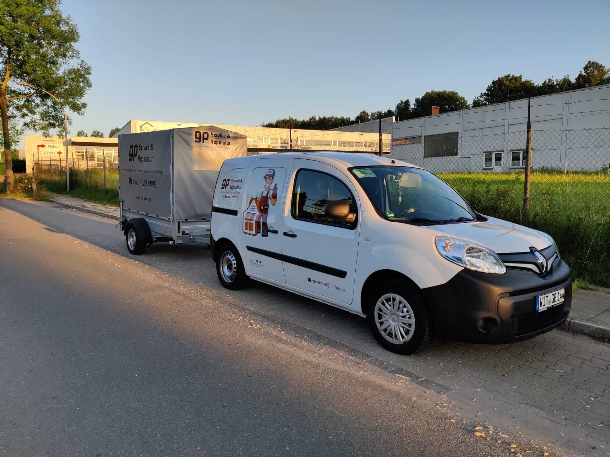 Das Fahrzeug von GP Service & Reparatur